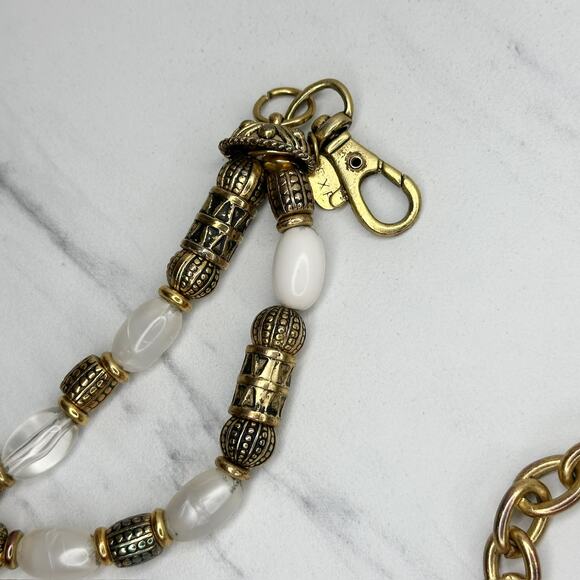 Express Vintage Chunky Beaded Gold Chain Belt Large (L/XL) Boho Statement ✨ - Picture 2 of 13